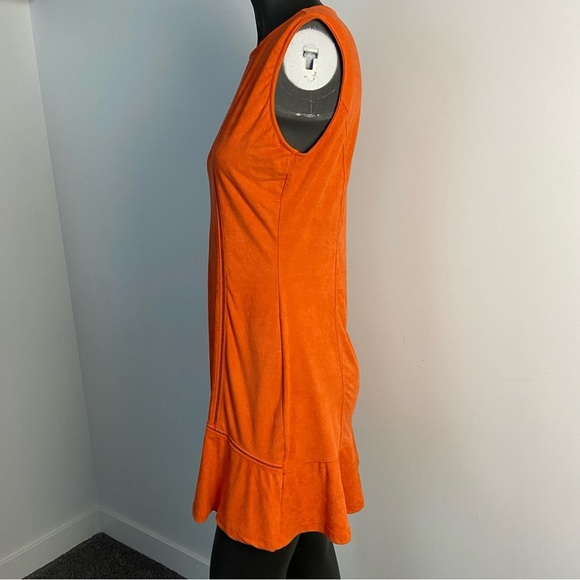 ⚪️ Guararapes Orange Sleeveless Dress - Picture 2 of 7